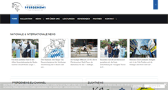 Desktop Screenshot of pferdenews.eu