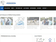 Tablet Screenshot of pferdenews.eu